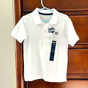 Chaps White Boy Polo - Size 4